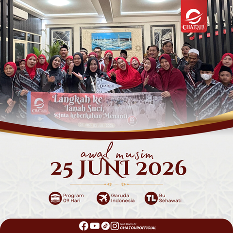GROUP UMROH KEBERANGKATAN 25 JUNI 2026 | PROGRAM 09 HARI BY GARUDA INDONESIA