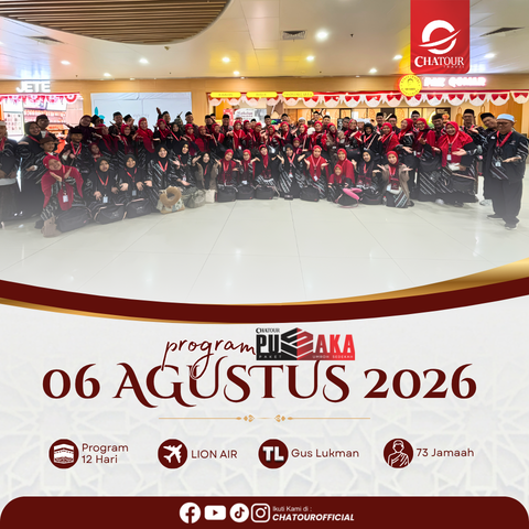 GROUP UMROH KEBERANGKATAN 06 AGUSTUS 2026 | 12 HARI BY LION AIR
