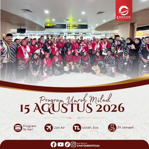 15 AGUSTUS 2026 | 16 HARI BY LION AIR