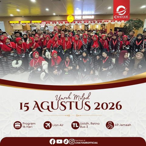 15 AGUSTUS 2026 | 12 HARI BY LION AIR