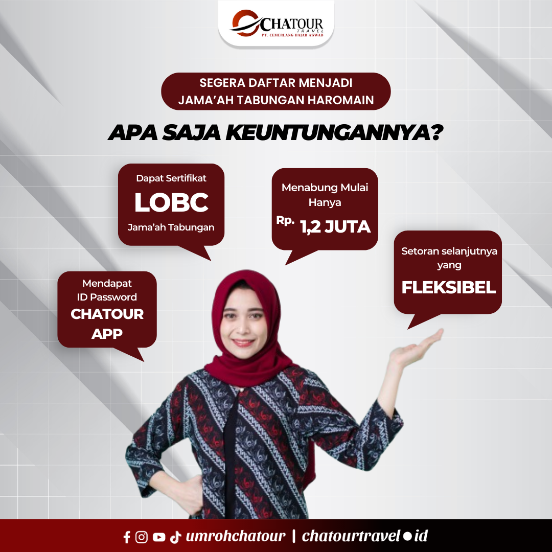 Aplikasi Tabungan Haromain, Chatour Travel Beri Kemudahan Umroh
