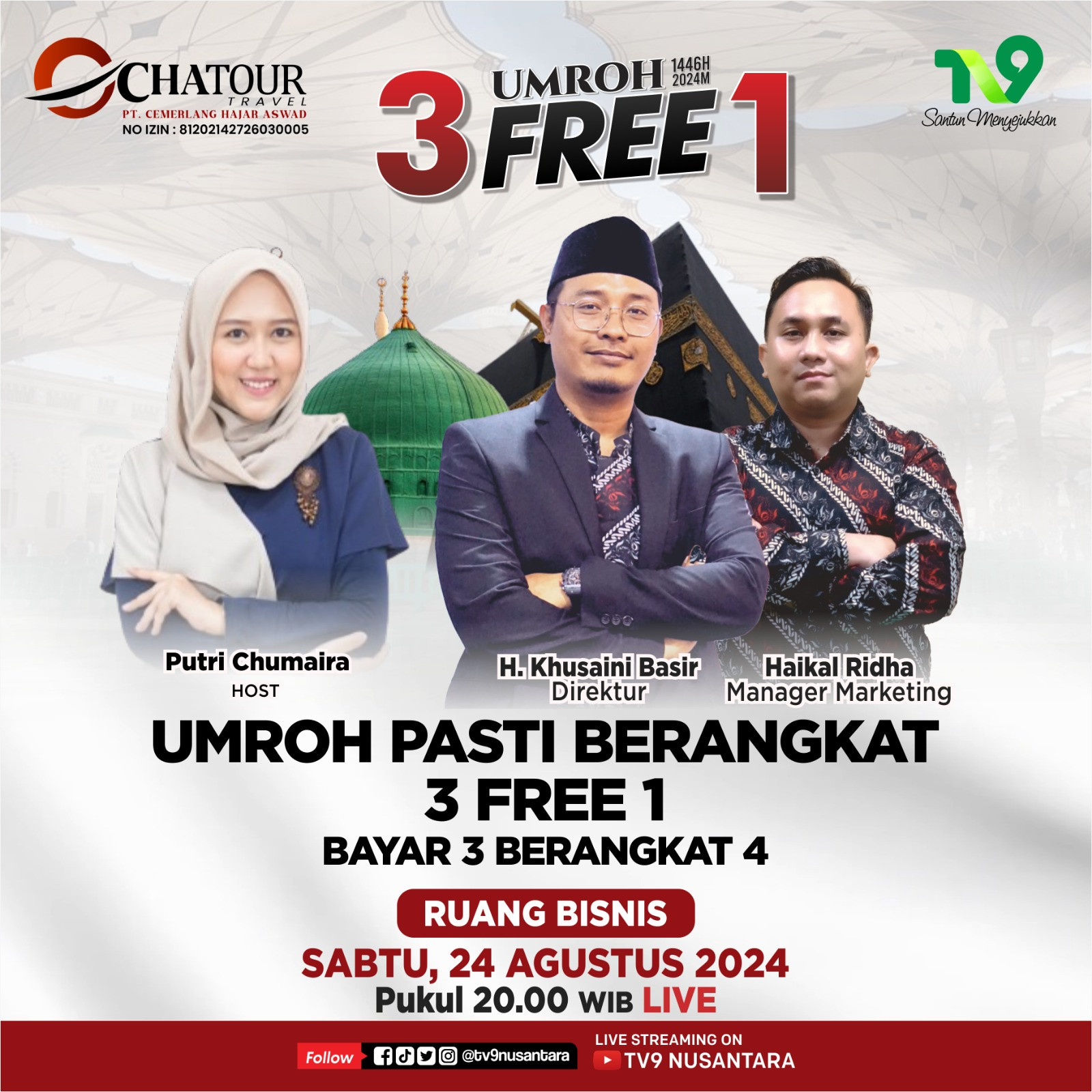 Chatour Travel LIVE TV9 Malam Ini