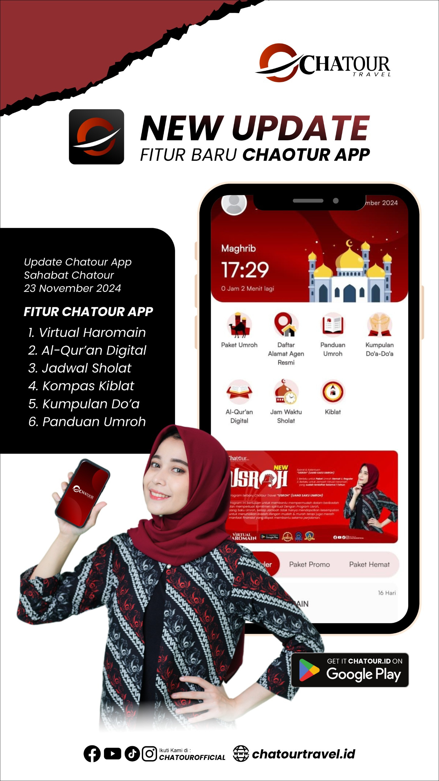 NEW UPDATE FITUR TERBARU CHATOUR APP 3.0