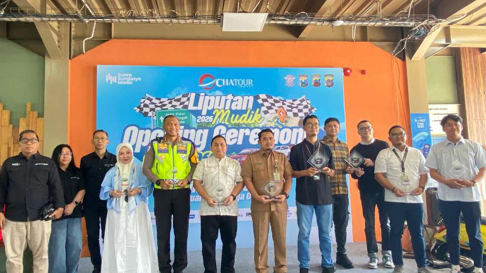 Mudik Aman 2026: Suara Surabaya Bersama Chatour Travel Lepas Tim Liputan Khusus Mudik 2026 ke Tiga Provinsi Utama