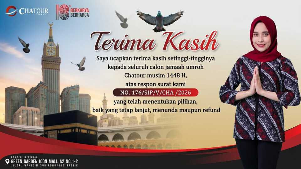 Luar Biasa! Dihantam Gejolak Ekonomi Global, Ribuan Jemaah Umrah 2026 Tetap Pilih Berangkat Bersama Chatour Travel