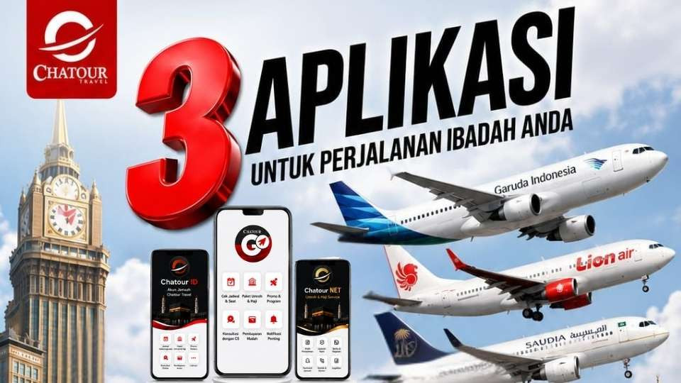 Rilist 3 Aplikasi untuk 1 Tujuan Makkah-Madinah