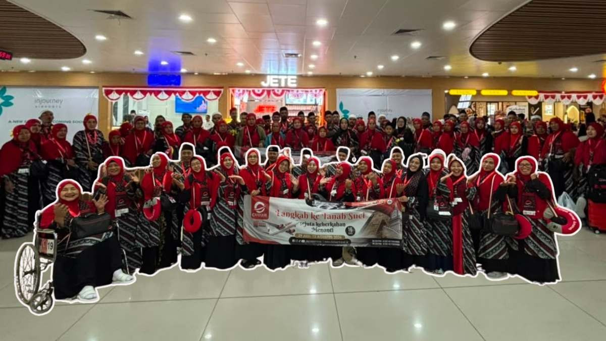 Travel Umroh Tepercaya: Chatour Travel Kembali Padati Terminal 2 Juanda Berangkatkan Rombongan Umroh 16 Hari