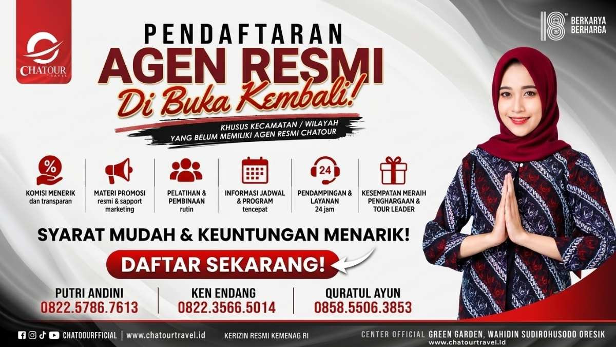 Chatour Travel Buka Kembali Pendaftaran Agen Resmi Umrah dan Haji untuk Berbagai Wilayah